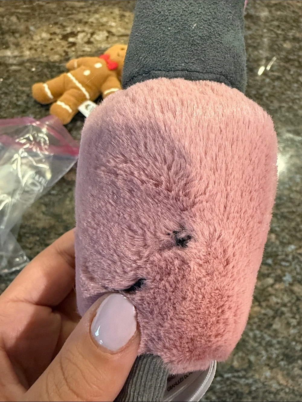 Jellycat Plush Lipstick Pair in Pink and Gray